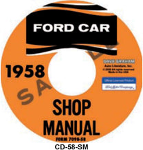 SHOP MANUAL ON CD - 58 PASS/RANCHERO