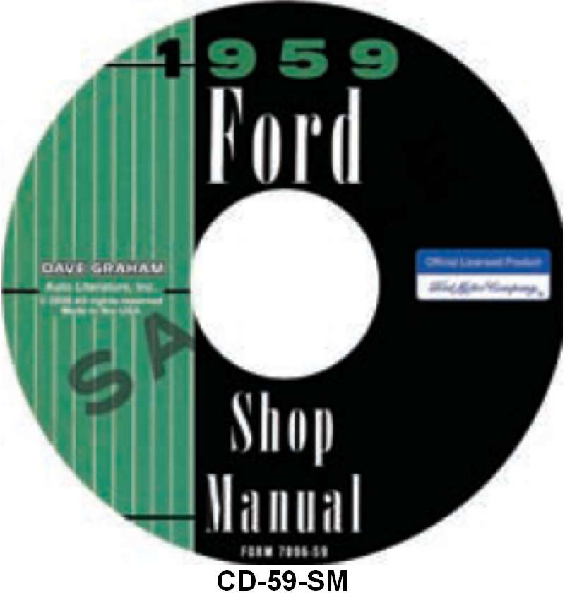 SHOP MANUAL ON CD - 59 PASS/RANCHERO