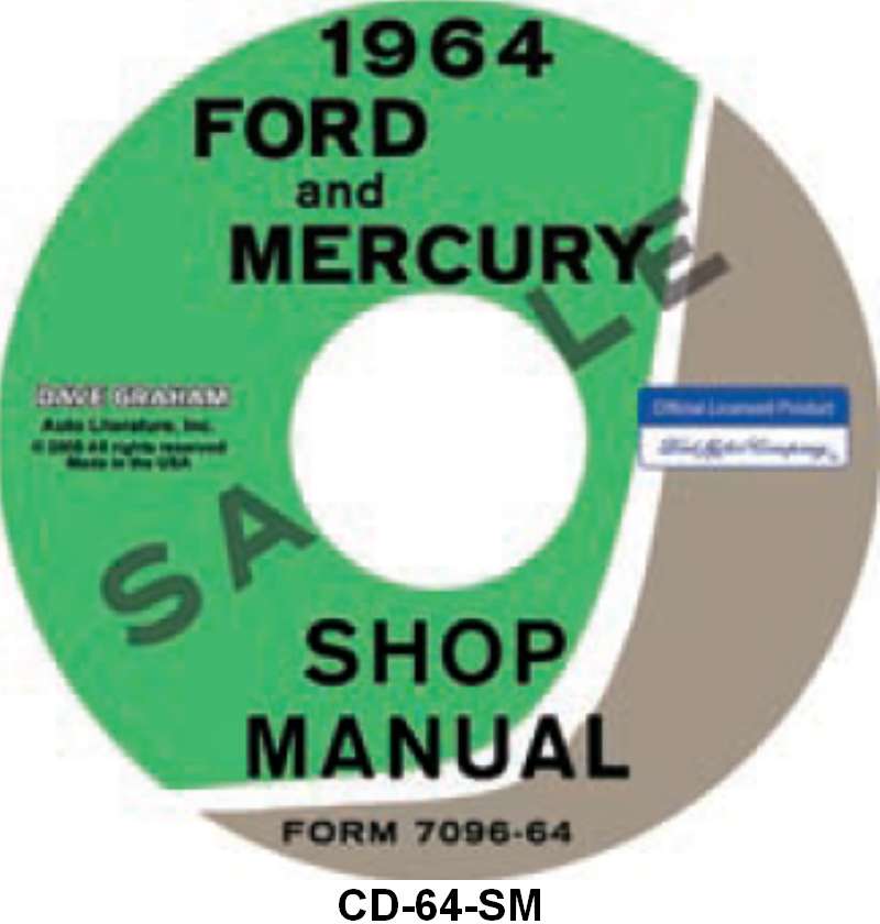 SHOP MANUAL ON CD - 64 GALAXIE