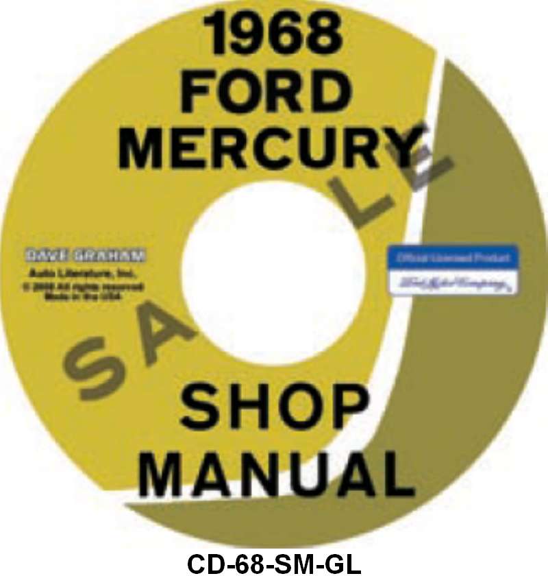SHOP MANUAL ON CD - 68 GALAXIE
