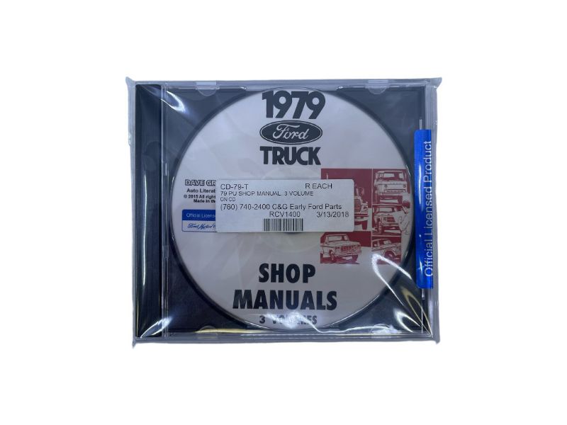 SHOP MANUAL ON CD - 79 F-100/F-350