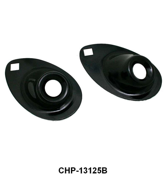 HEADLIGHT STANDS - 33-34 PASSENGER CHOPPED BLACK W/O HORNS