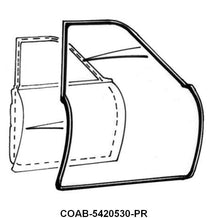FRONT DOOR SEALS - 60-62 GALAXIE, 60-61 FRLN 4DR SEDAN #54 #58/WAGON #71