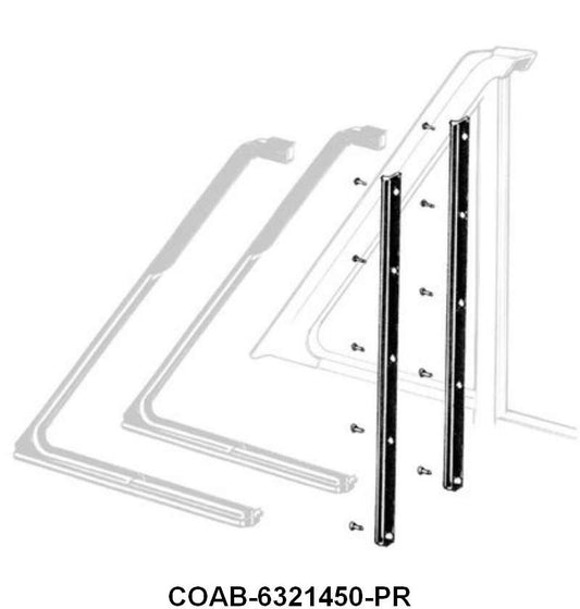 BACKEDGE OF VENT WINDOW SEALS - 60-62 GALAXIE CONV, 60-61 STARLINER