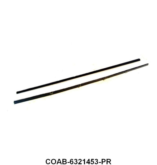 ANTI-RATTLERS FRONT DOOR WINDOW - 60-62 GLX HDTP/CONV LEFT HAND