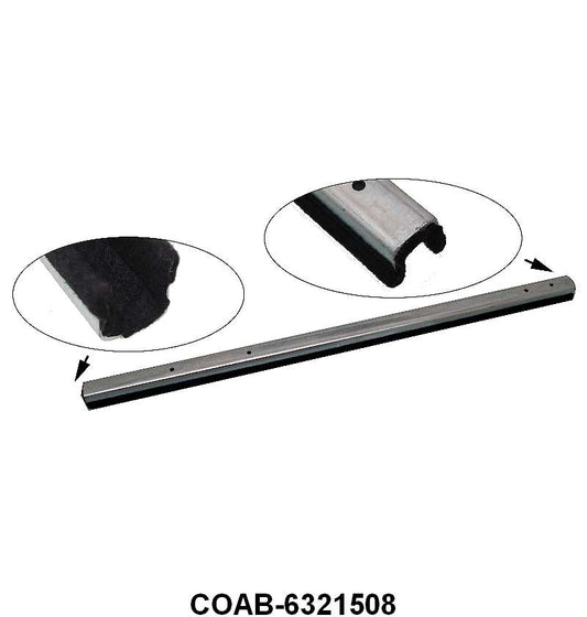 LOCK SIDE LOWER DOOR GLASS RUN - 60-61 GALAXIE HARDTOP/CONVETIBLE