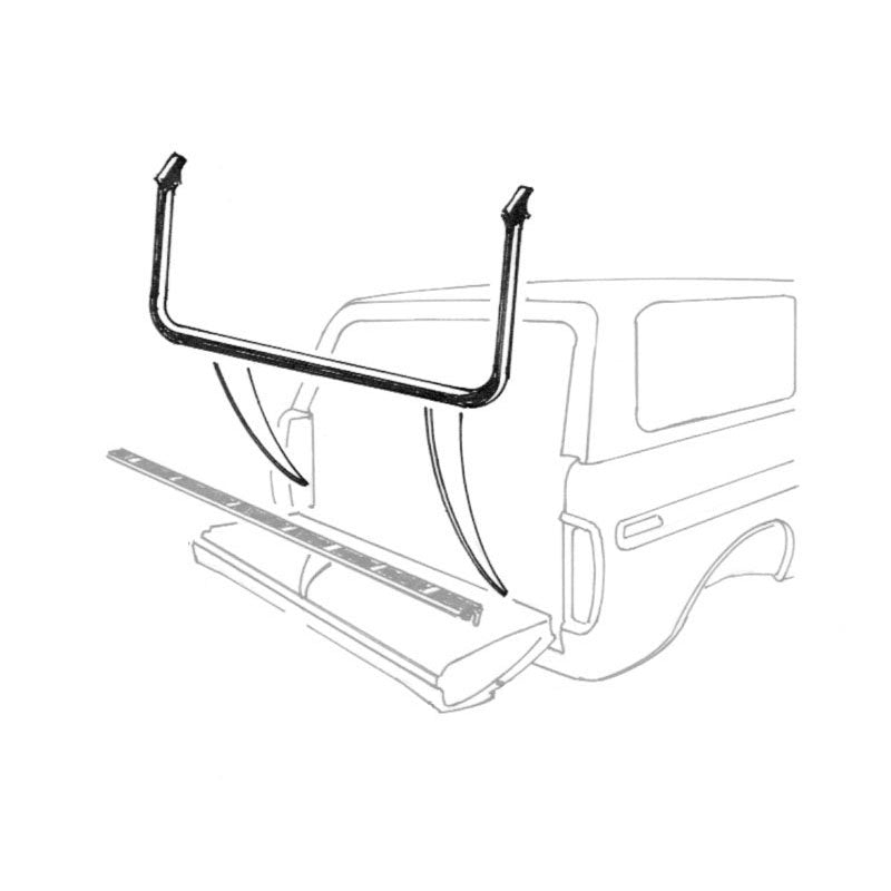 CONVERTIBLE TOP SEAL KIT - 60-62 GLX CONV 9 PIECES