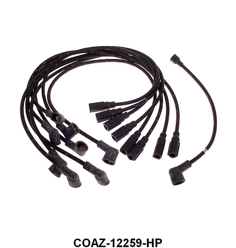 SPARK PLUG WIRE SET - 65-70 ALL 390/427/428 W/STEEL CORE W/SCRIPT