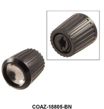 RADIO KNOB - 60-62 GLX, 62-63 FRLN BLACK WITH FLAT SHAFT