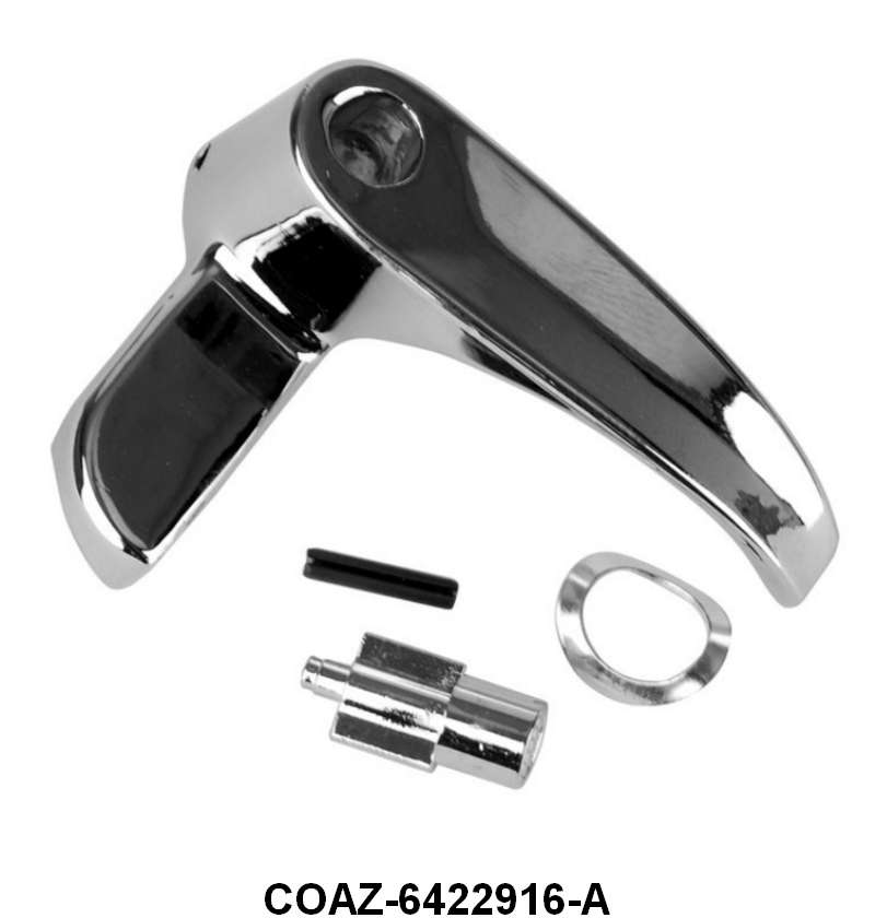 VENT WINDOW HANDLE - 60-62 GLX RH W/BUTTON