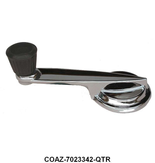 QUARTER WINDOW CRANK - 60-62 GLX, 62-63 FRLN WITH BLACK KNOB