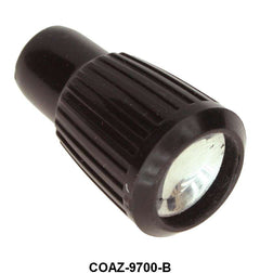 PARK BRAKE & AIR VENT CABLE KNOB - 60-62 GLX, BLACK