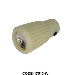 WIPER/HEATER FAN KNOB WHITE W/CHROME CENTER- 60-63 FALCON/RANCHERO 62 FRLN