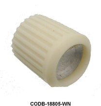 RADIO KNOB - 60-63 FALCON WHITE W/CHROME CENTER WITH FLAT SHAFT