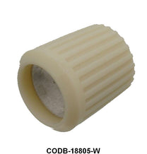 RADIO KNOB - 60-63 FALCON WHITE W/CHROME CENTER WITH SPLIT SHAFT