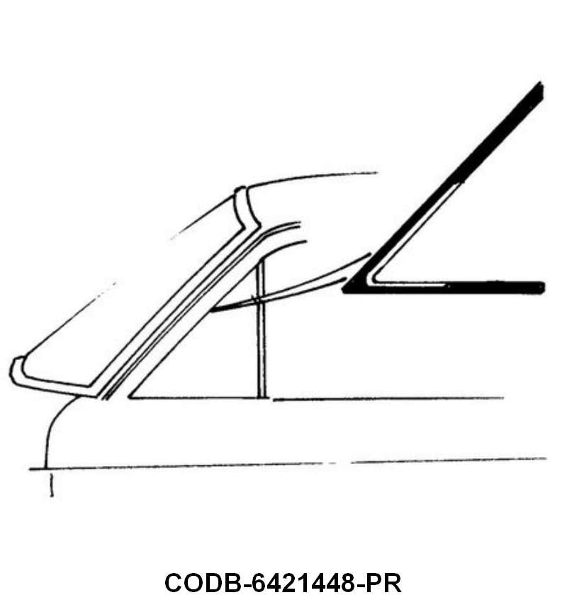 VENT WINDOW SEALS - 60-65 FALCON SEDAN & WAGON, 60-65 RANCHERO