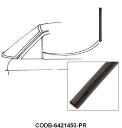 BACKEDGE OF VENT WINDOW SEALS - 60-65 FLCN SDN & WGN, 60-65 RANCHERO