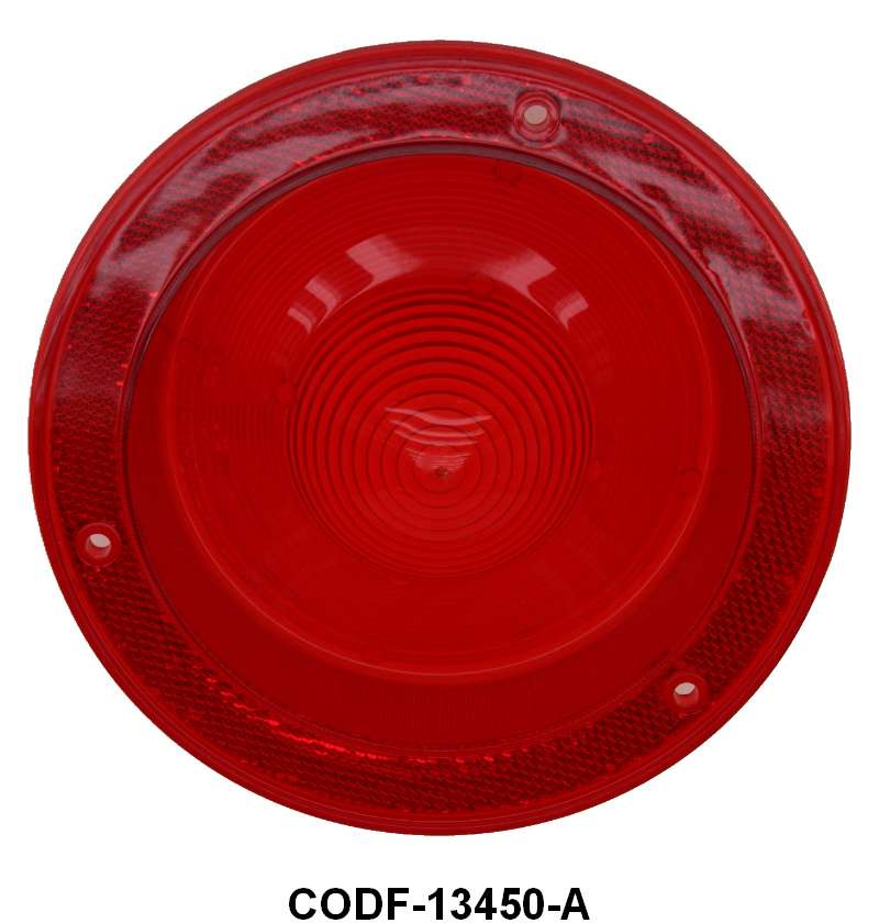 TAIL LIGHT LENS WITH FoMoCo SCRIPT - 60-61 FALCON/RANCHERO
