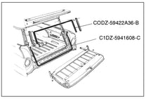 TAILGATE WINDOW TO ROOF SEAL - 60-65 FALCON WAGON, 96"