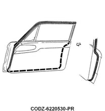 DOOR SEALS - 60-65 FALCON/COMET 2-DOOR SEDAN, WAGON & RANCHERO