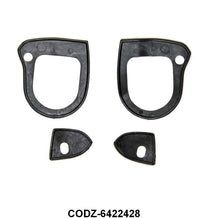 OUTSIDE DOOR HANDLE PADS - 60-65 FLCN, 64-66 & 69-70 MUST, 61-67 ECONO - RUBBER