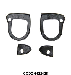 OUTSIDE DOOR HANDLE PADS - 60-65 FLCN, 64-66 & 69-70 MUST, 61-67 ECONO - RUBBER