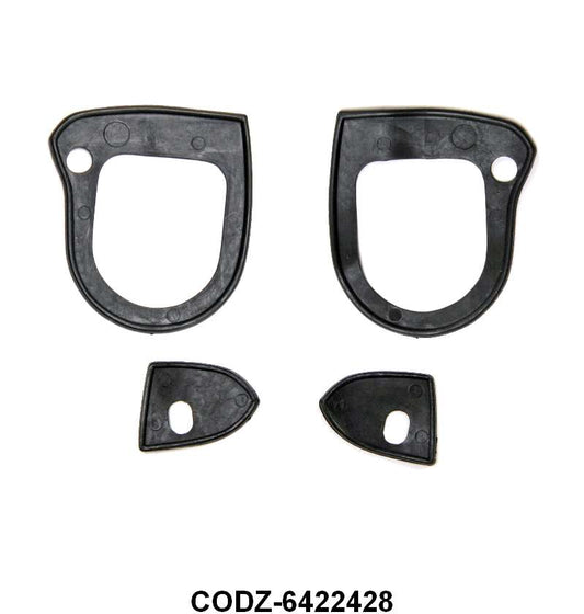 OUTSIDE DOOR HANDLE PADS - 60-65 FLCN, 64-66 & 69-70 MUST, 61-67 ECONO - RUBBER