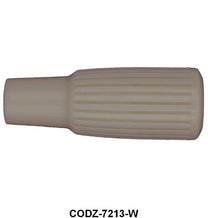 AUTOMATIC COLUMN SHIFT KNOB - 60-62 FLCN, 62 FRLN WHITE W/RECESS AT END