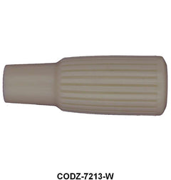 AUTOMATIC COLUMN SHIFT KNOB - 60-62 FLCN, 62 FRLN WHITE W/RECESS AT END