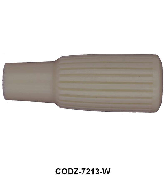 AUTOMATIC COLUMN SHIFT KNOB - 60-62 FLCN, 62 FRLN WHITE W/RECESS AT END