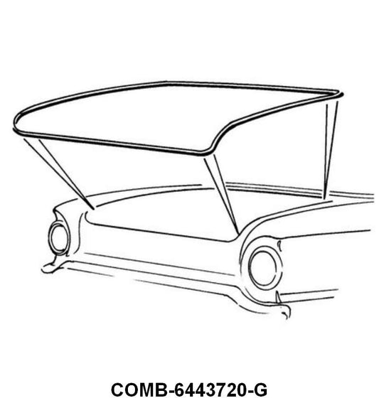 TRUNK LID SEAL - 60-62 GALAXIE, 60-63 FALCON/COMET, 61-63 T-BIRD