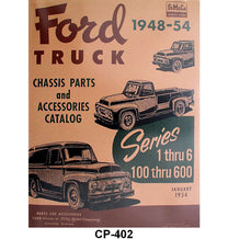 CHASSIS PARTS LIST - 48-54 PICKUP