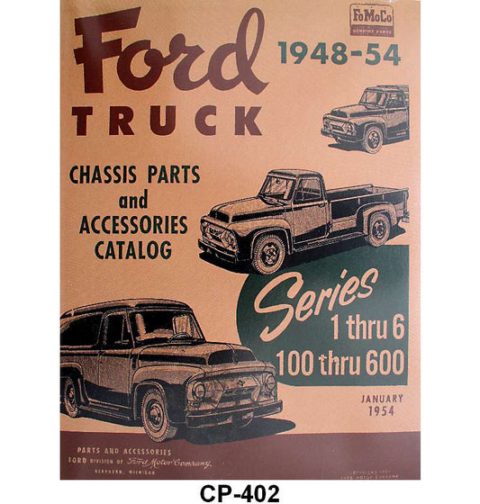 CHASSIS PARTS LIST - 48-54 PICKUP