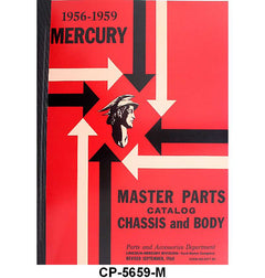CHASSIS PARTS TEXT AND ILLUSTRATION BOOK - 56-59 MERCURY