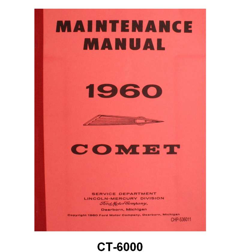 SHOP MANUAL - 60 COMET