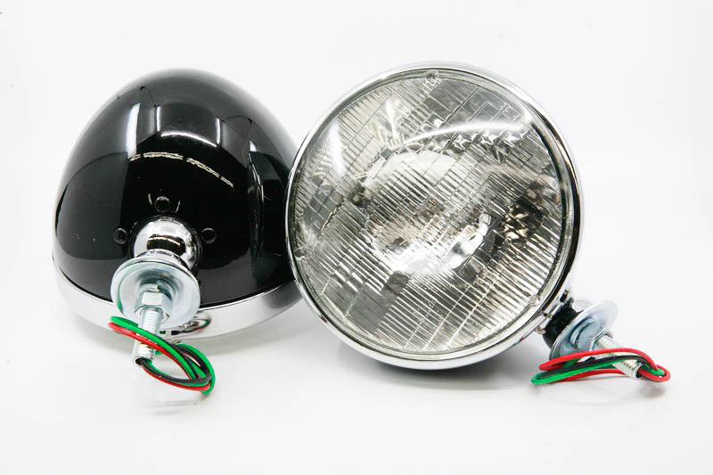 UNIVERSAL DIETZ HEADLIGHTS - PLAIN WITH 12 VOLT 7" BULB