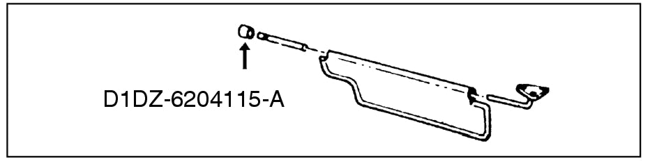 SUN VISOR ANCHOR PIN RUBBER TIP - 61-79 ALL PASS 61-79 F-100/F-350