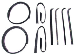 DOOR WINDOW CHANNEL KIT - 71-72 F-100/F-350 W/BLACK BEAD