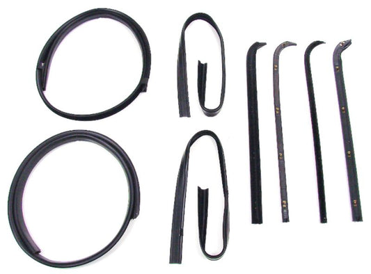 DOOR WINDOW CHANNEL KIT - 71-72 F-100/F-350 W/BLACK BEAD