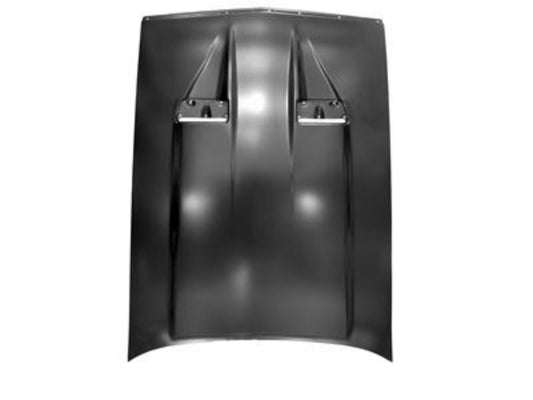 HOOD - DOUBLE SCOOP STYLE, STEEL - 71-73 MUSTANG
