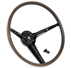 STEERING WHEEL - 70-72 GLX 70-71 TORINO/MUST RIM BLOW, 3-SPOKE, WOODGRAIN