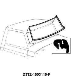 WINDSHIELD SEAL WITHOUT GROOVE FOR CHROME - 73-79 F-100/F-350