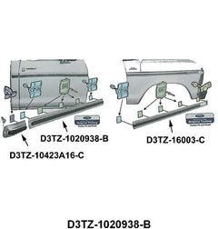 UPPER DOOR MOLDING - 73-79 F-100/F-350 RH 2-3/8