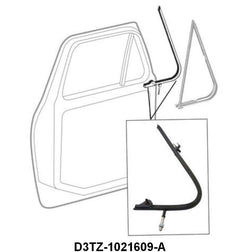 VENT WINDOW METAL FRAME - 73-77 F-100/F-350 LH, BLACK