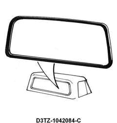 REAR/BACK WINDOW SEAL WITH GROOVE FOR CHROME- 73-77 F-100/F-350