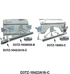 UPPER CAB CORNER MOLDING - 73-79 F-100/F-350 RH 2-3/8" WIDE