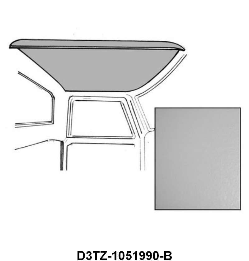 NON-PERFORATED HEADLINER - 73-79 F-100-350 STANDARD CAB NON-PERFORATED