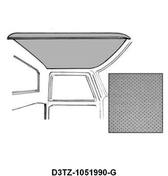 PERFORATED CARDBOARD HEADLINER - 73-79 F-100-350 STD CAB GRAY