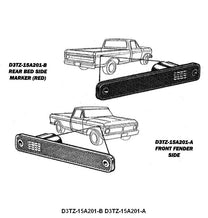 FRONT SIDE MARKER LIGHT - 73-79 F-100/F-350 RH OR LH, WITH FORD