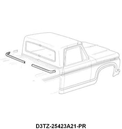 BELOW REAR WINDOW MOLDING - 73-79 F-100/F-350 WITH IN CAB TANK